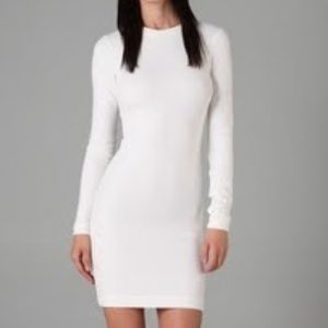 Kimberly Ovtiz White Long Sleeve Bodycon Dress
